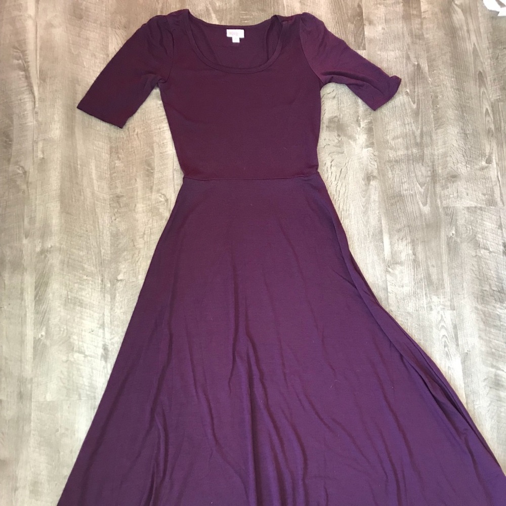 Lularoe Ana Plum Maxi Dress